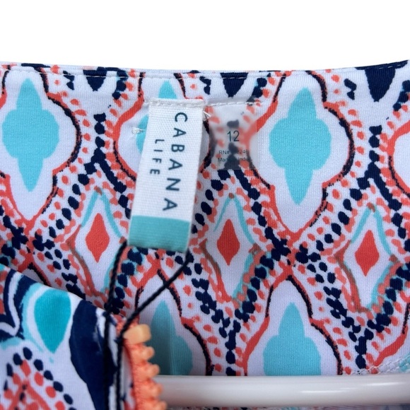 NWT Cabana Life Girl’s St. Barts Wash Guard Long Sleeve Swim Top - Size 12 - Picture 2 of 9